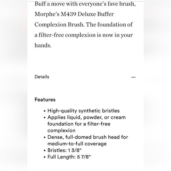 Morphe M439 Buffer Foundation Brush - Picture 6 of 6